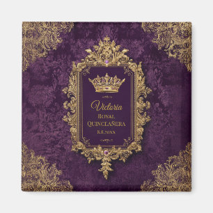 Aimant Quinceañera Améthyste Royale, sur mesure