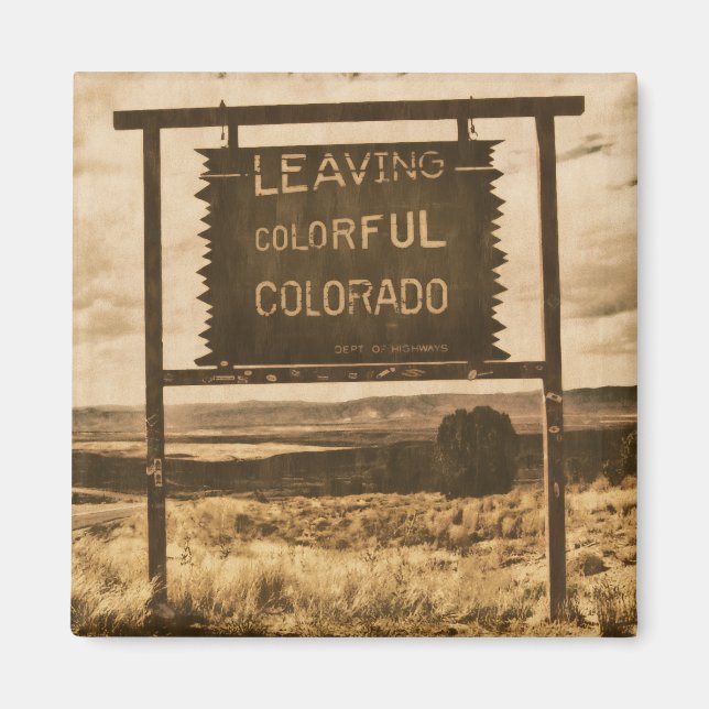 Aimant quitter coloré colorado (Devant)