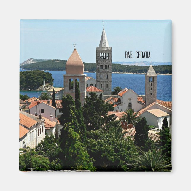 Aimant Rab, Croatie photo paysage (Devant)