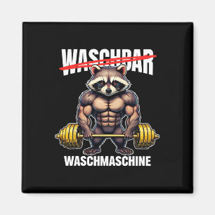 Aimant Raccoon Lave Machine Bodybuilding Fitness Gym