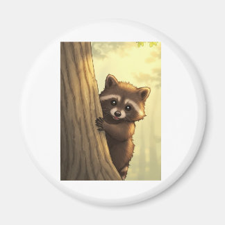 Aimant Raccoon Peek-a-Boo
