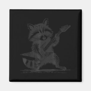 Aimant Raccoon Rock Musique Pour Hommes Femmes Bande Enfa