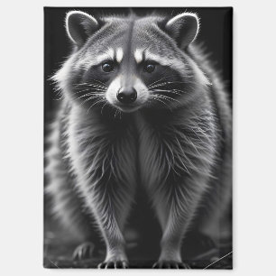 Aimant Raccoon Wildlife Majestic Nature Vie Art Poster
