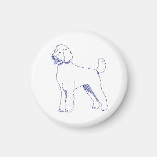 Aimant Race de chien Goldendoodle