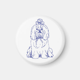 Aimant Race de chien Shih Tzu