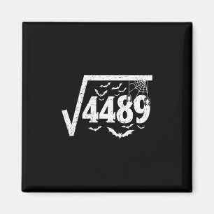 Aimant Racine carrée 4489 Drôle de mème Halloween 67 Math
