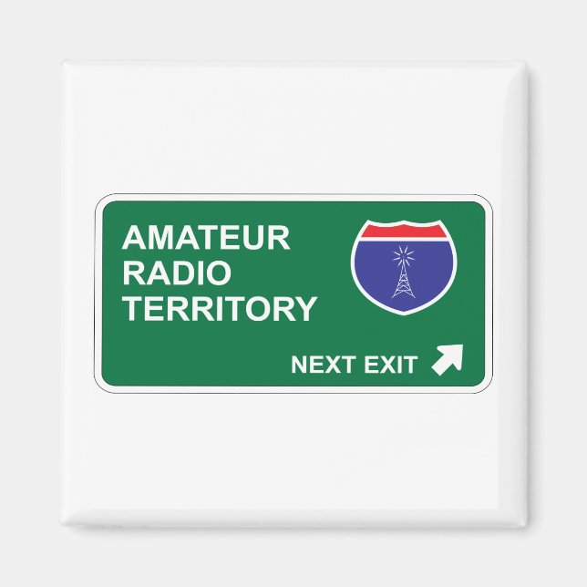 Aimant Radio amateur sortie suivante (Devant)