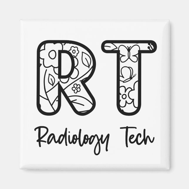 Aimant Radiologie Tech RT Rad Technicien Rad Cadeaux de r (Devant)