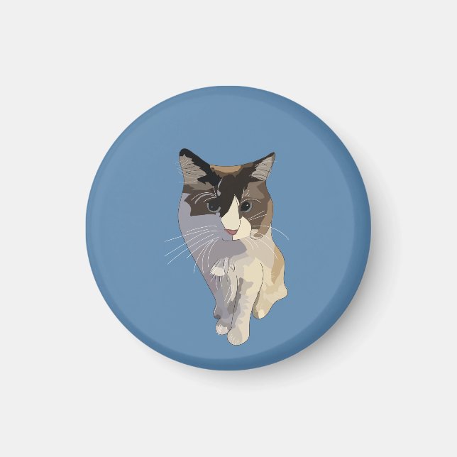 Aimant Ragdoll cat, Dusty Blue (Devant)