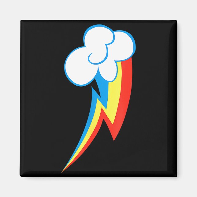 Aimant Rainbow Dash Cuties Mark  (Devant)