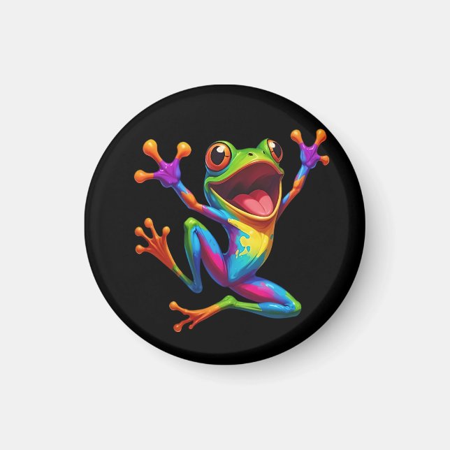 Aimant Rainbow Frog  (Devant)