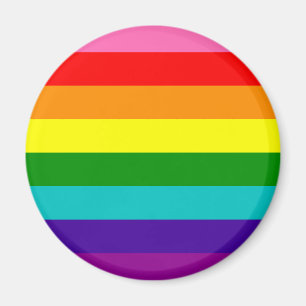 Aimant Rainbow Gay Pride LGBT Original 8 Stripes
