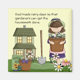 Aimant Rainy Day Gardener