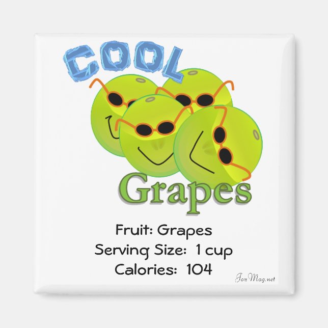 Aimant Raisins cool (Devant)