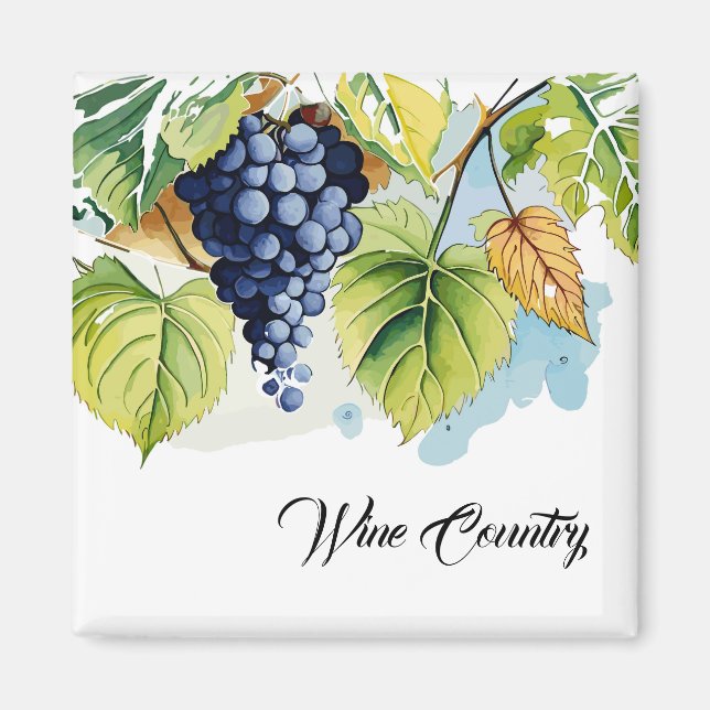 Aimant Raisins de la région viticole (Devant)