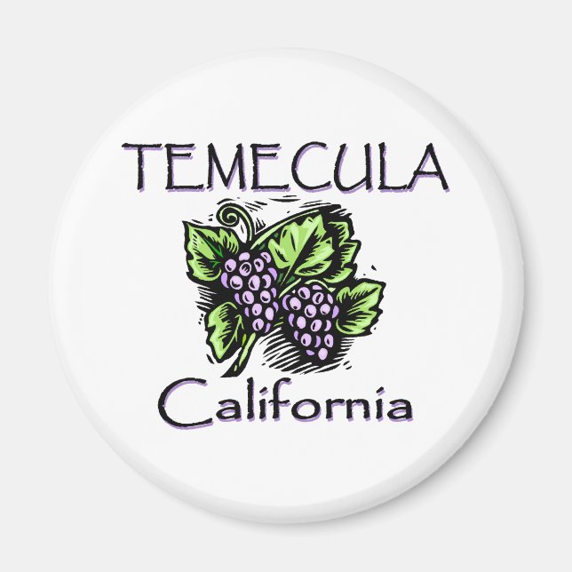 Aimant Raisins de Temecula (Devant)