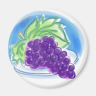 Aimant Raisins sur une plaque