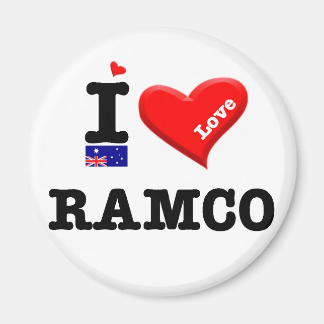 Aimant RAMCO - I Love (Devant)