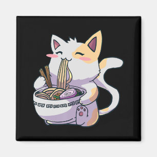 Aimant Ramen Cat Kawaii Anime cadeau japonais