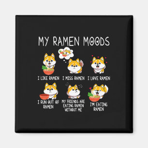Aimant Ramen Shiba Inu Amoureux des chiens Nouilles Japon