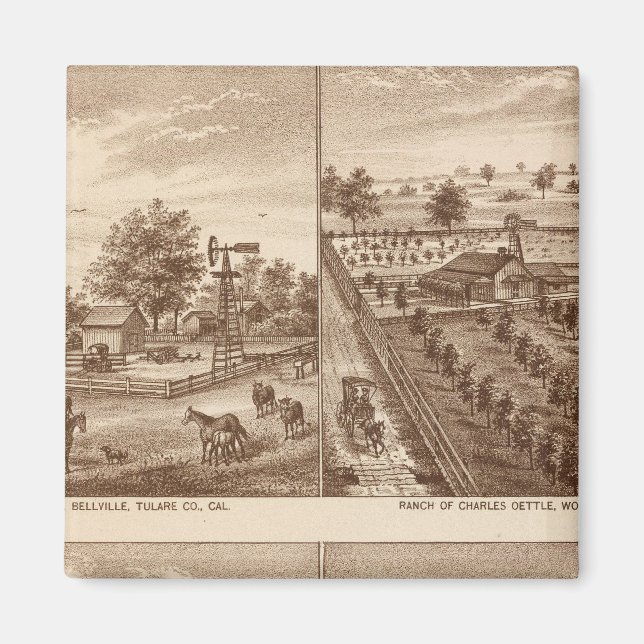 Aimant Ranches, écuries, Tulare Co, Cal (Devant)