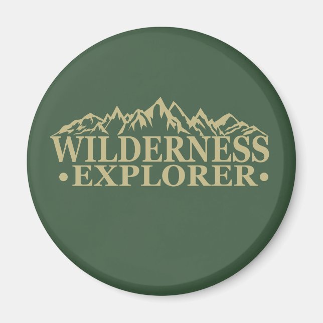 Aimant Randonnée pédestre en plein air des explorateurs s (Devant)