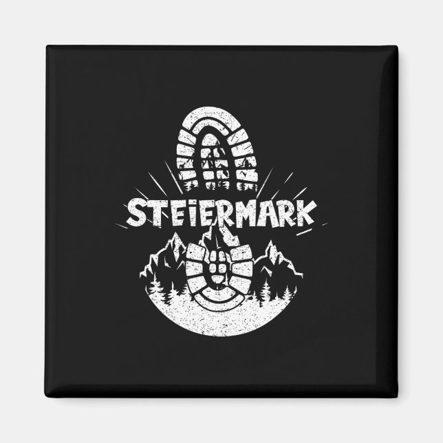 Aimant Randonneur Steiermark Autriche Randonnées vacances (Devant)