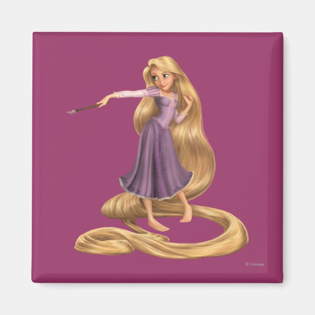 Aimant Rapunzel avec pinceau 2 (Devant)