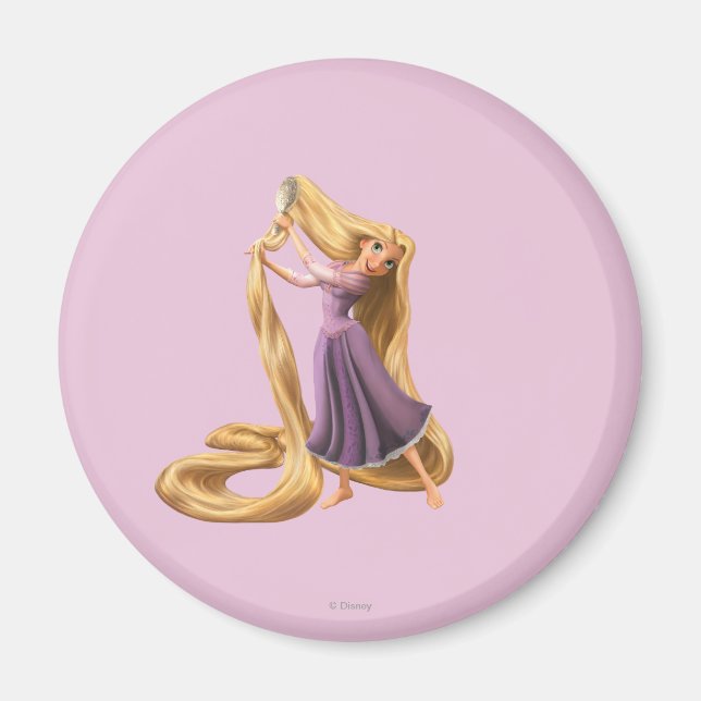 Aimant Rapunzel brossage cheveux 2 (Devant)