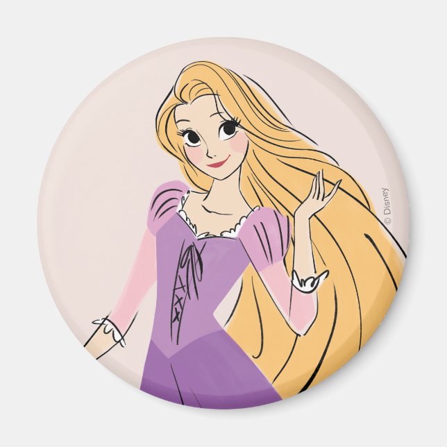 Aimant Rapunzel en mouvement (Devant)