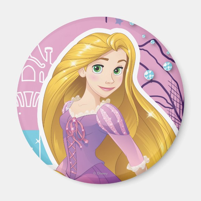 Aimant Rapunzel - Princesse Artistique (Devant)