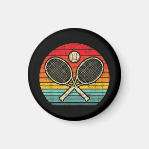 Aimant Raquette de tennis Vintage Traversée Retro - Amate