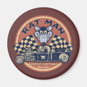 Aimant Rat Man - Douanes rouillées