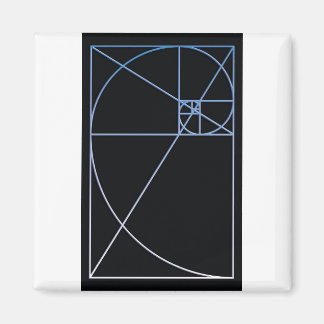 Aimant Ratio d'or bleu