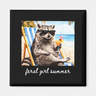 Aimant Raton laveur drôle popsicle lunettes de soleil ani