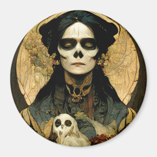 Aimant Raven Witch 2 Imaginaire Horreur Goth Gothique
