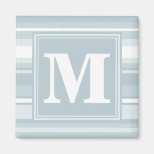 Aimant Rayures bleu glace Monogram