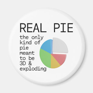 Aimant Real Pie - le seul type de gâteau destiné à être 3
