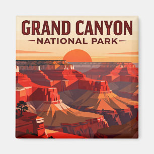 Aimant Réalisation de la randonnée Grand Canyon Rim to Ri