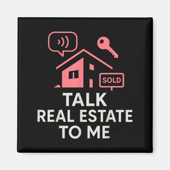 Aimant Realtor Talk Real Estate To Me  (Devant)
