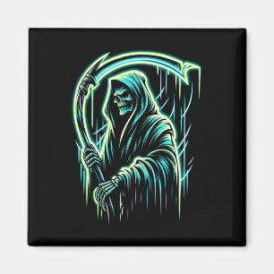 Aimant Reaper Squelette Cool Halloween Métal lourd M