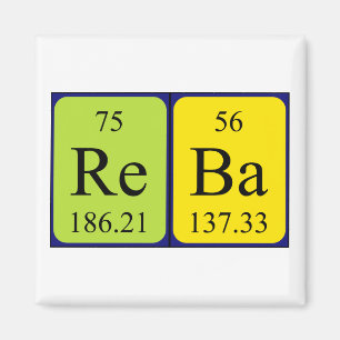 Aimant Réba l'aimant de nom de table périodique