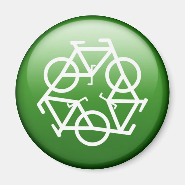 Aimant ReBicycle Green (Devant)