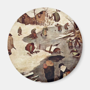 Aimant Recensement à Bethlehem, détail par Bruegel D. 