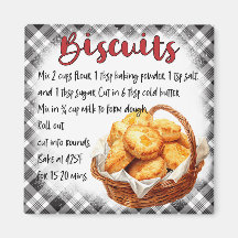 Recette de biscuits de ferme rustique Décor Gingha