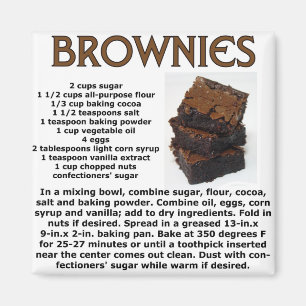 Aimant Recette de "brownie"