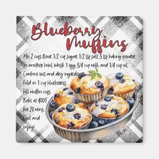 Aimant recette de muffin aux myrtilles