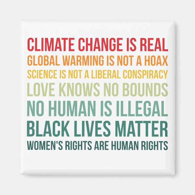 Aimant Réchauffement climatique scientifique Le changemen (Devant)