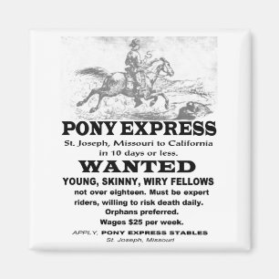 Aimant Recherché Pony Express Rider