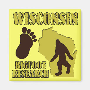 Aimant Recherche sur le Wisconsin Bigfoot